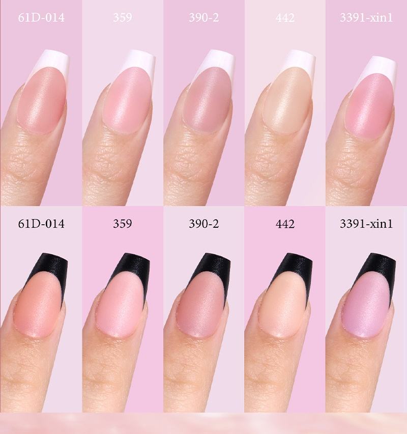 150 Pcs Pre-applied Tip Primer & Base Coat Cute French Tip Nails Brown Extra Short Square French Tip Press on Nails 15Sizes