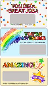 Premios Rascables <span class=keywords><strong>para</strong></span> Estudiantes, Tarjetas de Reconocimiento de Regreso a Clases <span class=keywords><strong>para</strong></span> Maestros, Recompensas Escolares - Product Image 4
