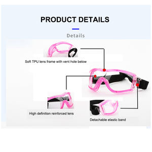 여자 남자 남여 공용 아동용 투명 방진 안개 방지 스크래치 방지 작업 안전 안경 유행 건설 응용 - Product Image 4