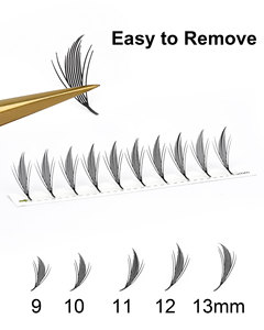 ใหม่ขนตาอะนิเมะมัง<span class=keywords><strong>ง</strong></span>ะสไตล์ธรรมชาติ PBT แบบปีกทร<span class=keywords><strong>ง</strong></span>โค้งยาว8-15มม. ไม่เหมือนใครสไตล์เกาหลี - Product Image 2