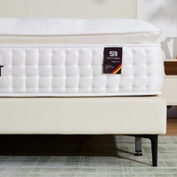 Matelas orthopédique Novilla DR803 Premium confortable et moelleux à ressorts ensachés pour lits, avec mousse à mémoire de forme et latex naturel, idéal pour les hôtels