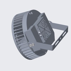 Lámpara de Torre para Construcción en Exteriores, 1000W LED, Lámpara de Mástil Alto, Color Gris Oscuro, Alimentación CA, 50000 Horas de Vida Útil - Product Image 3