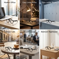 Lunettes intelligentes avec caméra 800W pour prendre des photos, enregistrer des vidéos, appels Bluetooth, assistant vocal IA et fonctionnalités intelligentes
