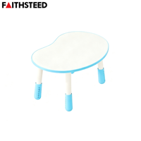 Table d'étude en plastique en solde, six places, bureaux et chaises colorés pour enfants, mobilier de maternelle, bureau d'école pour la maternelle