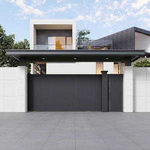 Porte coulissante intelligente personnalisée en alliage d'aluminium <span class=keywords><strong>haut</strong></span> <span class=keywords><strong>de</strong></span> <span class=keywords><strong>gamme</strong></span> pour villa, cour, avec ouverture automatique pour hôtels et appartements - Product Image 1