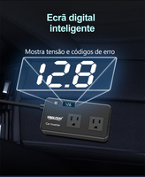 Mini convertisseur portable 12V vers 127V/220V AC/DC, onduleur de voiture 200W, norme Brésil, avec écran