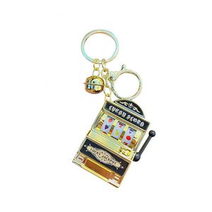 Plastic Mini Lucky Jackpot Keyring Slot Machine Keychain Gambling Slot Machine <b>Key</b> Chains - Product Image 6