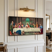 Grande décoration murale Art Déco en verre brillant et cristal avec cadre en aluminium, design traditionnel, 60x90cm, décoration suspendue pour la maison