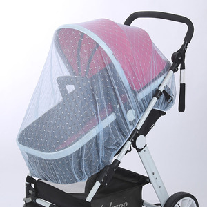 <span class=keywords><strong>Mosquitera</strong></span> portátil para cochecito de bebé, cubierta completa y media de nailon, Color blanco, azul y rosa - Product Image 6