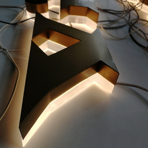 Alibaba comprar profesional hacer oro Pop iluminado Led retroiluminada carta fuentes al aire libre <span class=keywords><strong>se</strong></span> cartel iluminado - Product Image 6