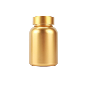 130ml Two Sizes <b>Pills</b> <b>Bottle</b> Electroplating Gold Plastic Storage <b>Bottle</b> for Chemical Liquid Vial Reagent Lab Supply - Product Image 6
