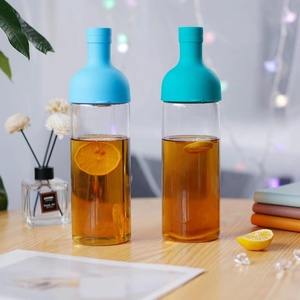 ขวดน้ำแก้วโบโรซิลิเกตสูง 1000 มล. พร้อมที่กรองสแตนเลส 304 สำหรับชาเย็น - Product Image 3