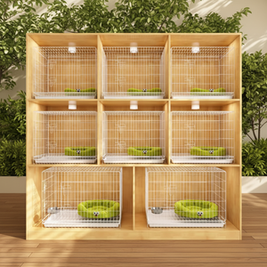 Chenils et maisons pour chiens d'extérieur avec des cages à chiens et des cages pour animaux de compagnie de qualité supérieure, parfaites pour les grands chiens, les chiots et les pensionnats - Product Image 6