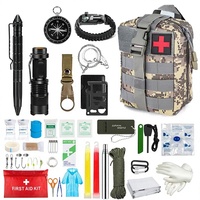 Kit de survie en milieu sauvage transfrontalier, trousse de premiers soins, kit de survie en plein air, kit d'urgence pour le camping, ensemble d'outils de survie, modèle HUOJIA002