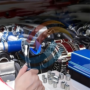 82-Mảnh Tay Hoạt Động Tự Động Sửa Chữa Công Cụ Thiết Lập Nhanh Chóng Phát Hành Ratchet Cờ Lê Kết Hợp Đa-Chức Năng Ổ Cắm Công Cụ OEM Cứng - Product Image 5