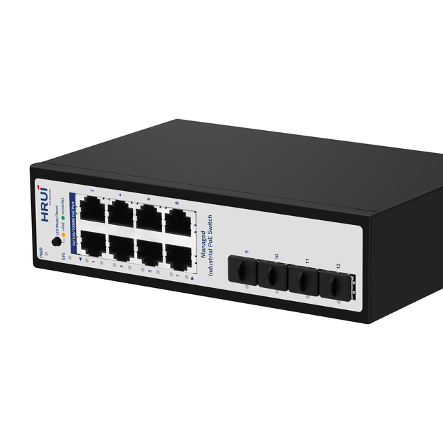 OEM 12- Port 1000Mbps  Industrial Managed Ethernet Switch with Competitive Price