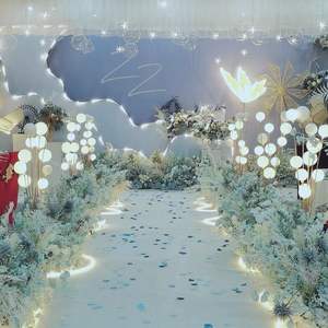 ديكورات حديدية لحفلات الزفاف، أشجار فاكهة مضيئة لتزيين الممرات، زينة المسرح، ديكورات شجرة التفاح - Product Image 3