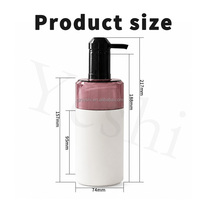 Bouteille de shampoing en plastique HDPE de 500 ml, couleur personnalisée, avec pompe distributrice et capuchon à pression pour gel douche et lavant corporel – Vente en gros