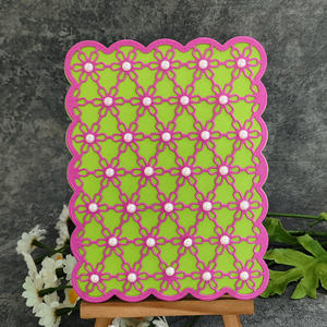 AAGU Moule de découpe en métal Scrapbook Décoration Gaufrage Album <span class=keywords><strong>photo</strong></span> Décoration Dentelle Rectangle Filet Artisanat Matrices de découpe - Product Image 6