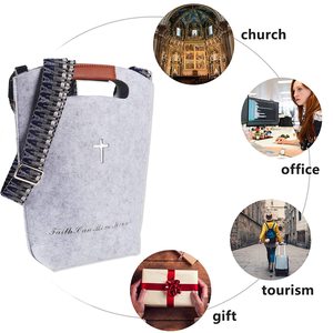Sacoche de transport personnalisée Fourre-tout en feutre pour femmes et hommes <span class=keywords><strong>Bandoulière</strong></span> de collocation - Product Image 4
