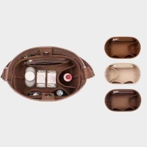 New Felt Cloth Bag Insert Organizer Cosmetic <b>Makeup</b> Bag Organizer Travel Chain Bag Women's Shoulder <b>Box</b> - Product Image 4