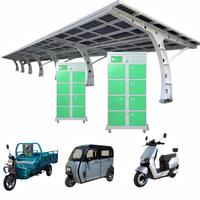 Gabinete de Intercambio de Baterías Inteligente de 8 Ranuras para Patinetes Eléctricos y Bicicletas, Protección IP54, Carga Rápida PD, Escaneo QR para Uso en Exteriores