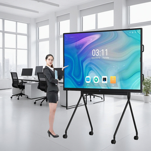 Dual OS movable Stand màn hình cảm ứng tương tác 4K UHD tất cả trong một cuộc họp hội đồng quản trị được xây dựng trong máy ảnh cho doanh nghiệp - Product Image 1