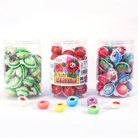 Halal gecertificeerde 10 gram fruitige, meerkleurige gummy ballen snoepgoed, aanpasbare vormen, kerstsnoep met jamvulling