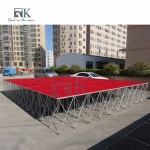Plataforma de Escenario Plegable de Alta Calidad para Eventos al Aire Libre y Bodas, de Aleación de Aluminio Negra, Venta al Por Mayor - Product Image 2