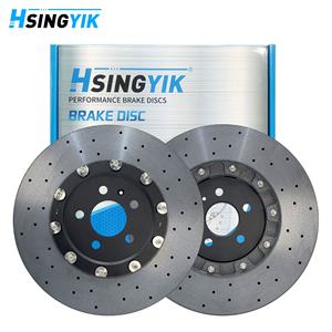 Rotor de disque de frein arrière en céramique de carbone Hsingyik pour <span class=keywords><strong>Audi</strong></span> <span class=keywords><strong>A6</strong></span> C8 A7 RS6 RS7 Q8 RS 4K0615601A 370X30MM - Product Image 4