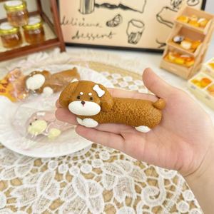 Funny Dachshund Sensory Fidget Toys for Anxiety - Food Grade Silicone Cream Putty Slow-Rise <b>Squishy</b> Stress Relief, Kids Safe. - Product Image 1