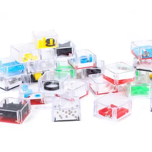 24 buah labirin bola Mini berbagai macam permainan Puzzle mainan anak-anak untuk anak-anak remaja dan dewasa Set permainan pikiran Puzzle