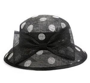 Wholesale Personalized Wide Brim Round Fascinators Sinamay <b>Hats</b> Party <b>Wedding</b> Casual Sports Dress <b>Hats</b> Adults Plain Dyed Female - Product Image 1