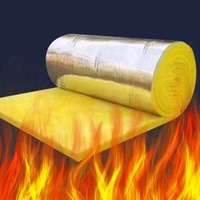 Rouleau d'isolation acoustique premium en laine de verre avec revêtement en feuille, ignifuge A1, pour murs intérieurs