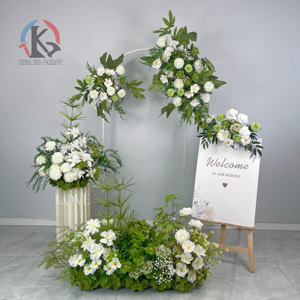 Fábrica KH Envía Directamente <span class=keywords><strong>Arreglos</strong></span> Florales Artificiales para Pasillos, Caminos de <span class=keywords><strong>Flores</strong></span> para Decoración de Interiores en Eventos y Bodas - Product Image 3