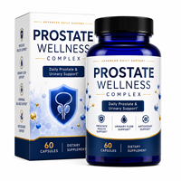 Capsules de soutien avancé pour la santé de la prostate, à base de Serenoa Repens standardisé, Lycopène et Pygeum Africanum, Complément bien-être masculin ODM