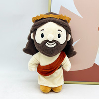 Cette poupée en peluche Jésus douce avec des coutures délicates, cadeau religieux idéal pour la décoration de la maison et souvenir d'église