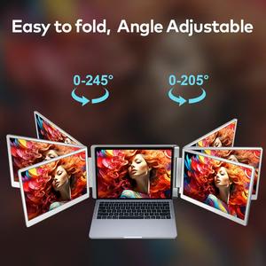 Moniteur portable 16 pouces 16:10 2.5K QHD IPS, large gamme de couleurs, grand angle de vision, écran étendu ultra fin pour ordinateur portable, <span class=keywords><strong>PC</strong></span>, téléphone - Product Image 3