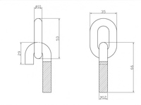 Crochets de levage robustes en acier au carbone galvanisé à chaud de 10 mm pour la levée de structures en acier industrielles, sur mesure