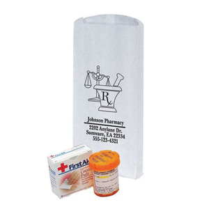 logotipo <span class=keywords><strong>de</strong></span> venta al por menor <span class=keywords><strong>de</strong></span> la farmacia <span class=keywords><strong>de</strong></span> bolsas <span class=keywords><strong>de</strong></span> papel kraft para la medicina autobús barco aire - Product Image 2