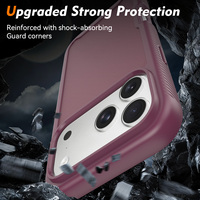Funda Protectora 2 en 1 para iPhone 18 Pro Max, Resistente a Impactos, Híbrida de TPU y PC, Protección de Cámara Anticaídas, Acabado Mate