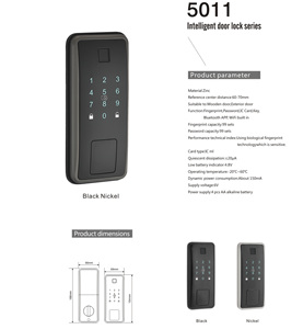 Smart Home <strong>Electronic</strong> Keyless Entry Door <strong>Lock</strong> Auto-Locking Waterproof Touchscreen <strong>Keypad</strong> Fingerprint App Control Keyless Door - Product Image 5