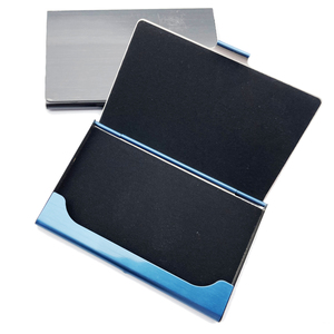 Fabrication prix coloré en acier inoxydable brossé affaires <span class=keywords><strong>porte</strong></span>-cartes de crédit accepter logo personnalisé pour les hommes <span class=keywords><strong>carte</strong></span> de crédit - Product Image 2