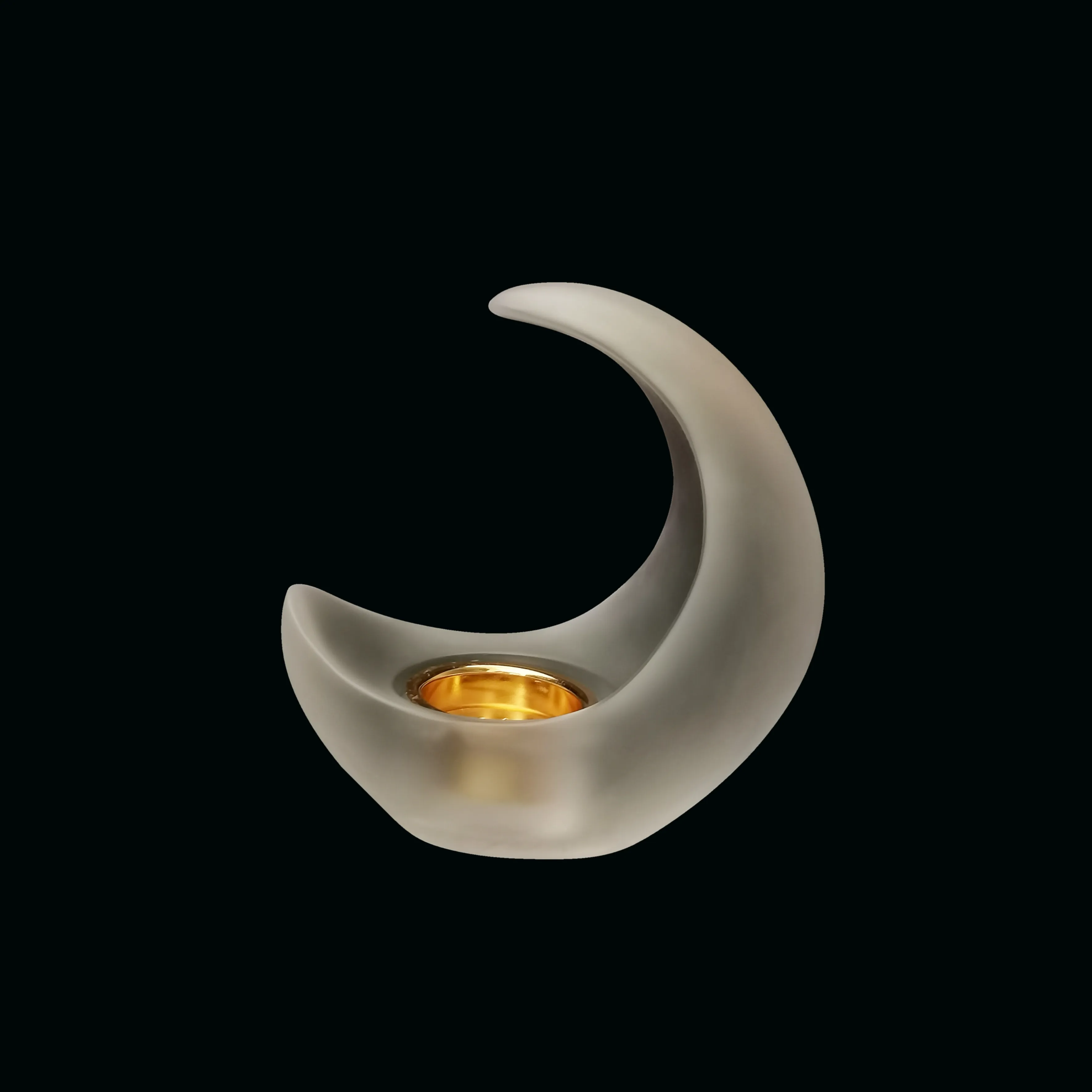 Brûleur d'encens en cristal de lune de style moyen-orient avec étoile pour cadeau de Ramadan, décoration de maison, de mariage, d'hôtel et de bureau