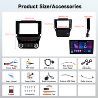 Podofo pour Dodge Ram 2019-2024, autoradio Android double DIN 9 pouces, audio de voiture 4+64G, CarPlay/Android Auto sans fil, OEM ODM