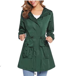 Chaqueta impermeable para <span class=keywords><strong>mujer</strong></span>, abrigo largo forrado, ligero, a prueba de viento, <span class=keywords><strong>Parka</strong></span> para exteriores - Product Image 5