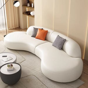Moderno sofà da soggiorno semplice e curvo sezionale <span class=keywords><strong>per</strong></span> unghie Studio Hotel officina centro commerciale-comodi <span class=keywords><strong>mobili</strong></span> in attesa - Product Image 2