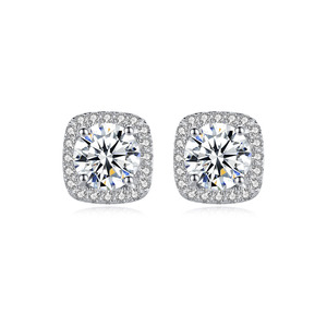 Bán buôn moissanite đồ trang sức Set Bạc moissanite đồ trang sức moissanite bông tai 925 Sterling Silver bạc - Product Image 3