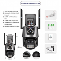 Caméra PTZ Bullet Tout-en-un WiFi Cloud 3,6 mm 360° Vision Nocturne Couleur Détection de Mouvement Alerte pour Magasin et Entrée/Sortie