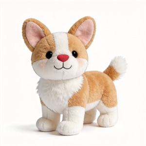 Peluche chien <span class=keywords><strong>Corgi</strong></span> Kawaii en gros, personnalisable, de haute qualité, douce et moelleuse, pour enfants - Product Image 2